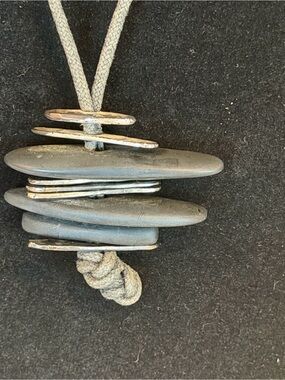 Lot of 5 statement necklaces, all adjustable in length — Costume. L2